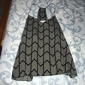 Spaghetti strap razorback blouse